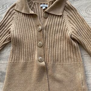 Peplum bell sleeve cardigan 